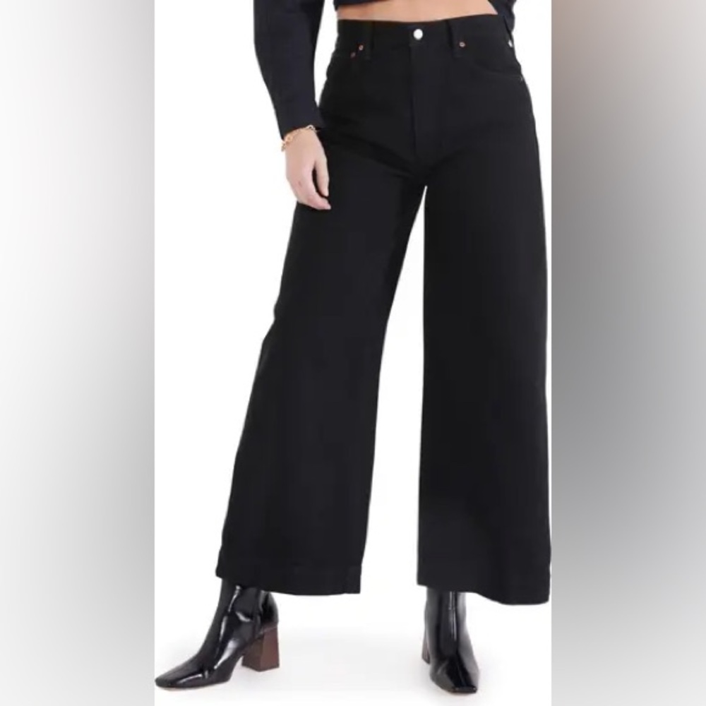 ÉTICA Devon Wide Leg Black Jeans